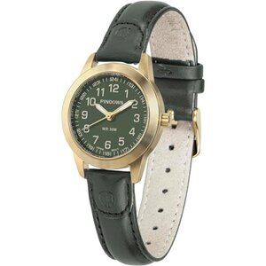 Slim Minimalist Quartz Analog Watch for Women, Gold-Tone Case